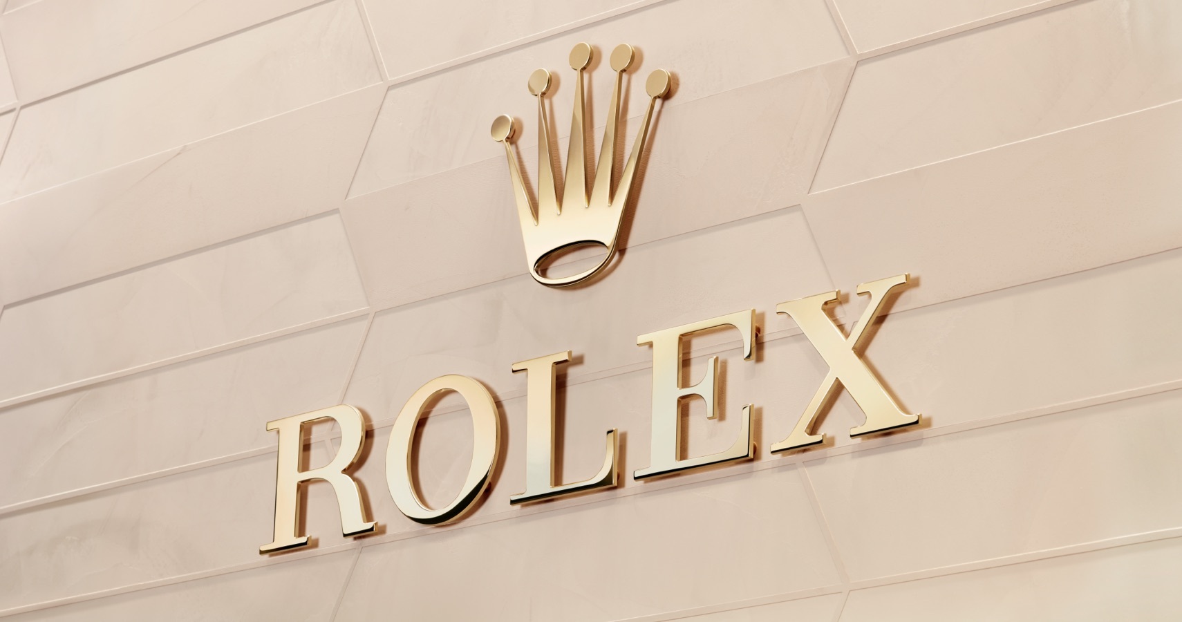 Logotipo Rolex en fachada